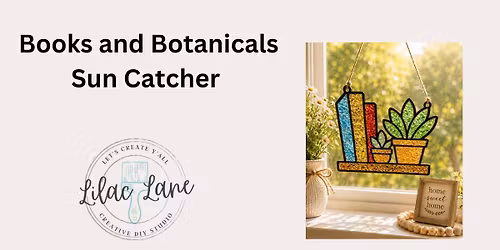 Books and Botanicals Sun Catcher