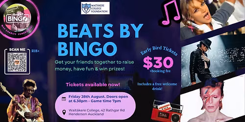 Beats By Bingo WCF Fundraiser - Waitakere College