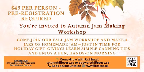 Fall Jam Making Workshop