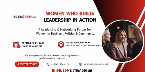 WOMEN WHO BUILD: Leadership in Action.