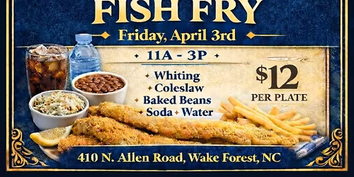 Good Friday FISH FRY Fundraiser