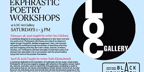 Ekphrastic Poetry Workshop (with Seth Kleinschmidt)