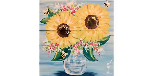 Rustic Sunflowers and Buzzing Bees - Paint and Sip in San Antonio | Classpop!\u2122