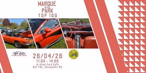 Marque in the Park 2026 - FREE CAR SHOW 