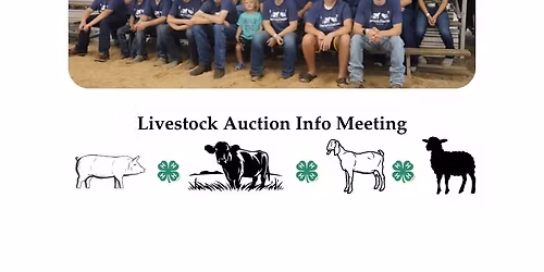 Livestock Auction Info Meeting