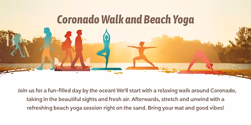 Coronado Walk and Beach Yoga