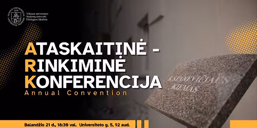 VU SA FilF Ataskaitin\u0117-rinkimin\u0117 konferencija 2026 | VU SR FPhil Annual Convention 2026