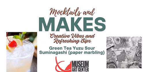Mocktails and Makes: Green Tea Yuzu Sour and Suminagashi (paper marbling)