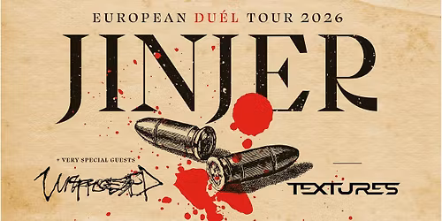 Jinjer + special guests: Unprocessed + Textures \u2013 F\u00c5 BILL. \/\/ Sentrum Scene \/\/ Pres. av Live Nation