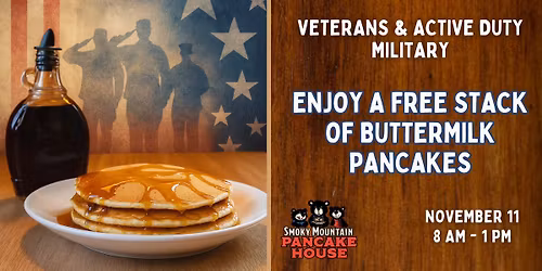Veterans Day Pancake Breakfast \ud83c\uddfa\ud83c\uddf8 | Free Stack for Veterans & Military