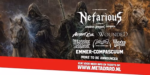 Metalyard Open Air: Nefarious + Wounded + Mandator + Against Evil + Massive Assault