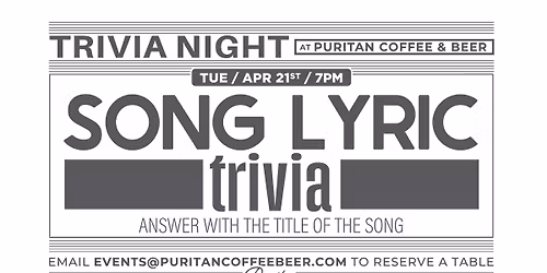 Song Lyric Trivia