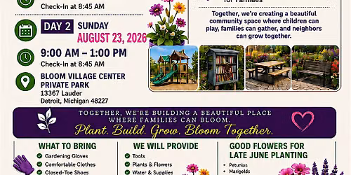 Bloom Village Flower Planting Day