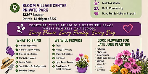 Bloom Village Flower Planting Day