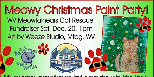 Meowy Christmas Paint Party