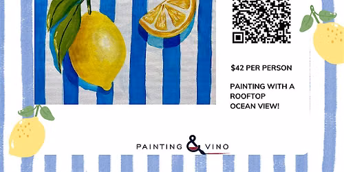 Paint and Sip Experience with Rooftop ocean views!