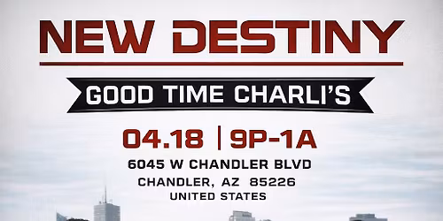 New Destiny at Good Time Charli\u2019s \ud83d\udc40