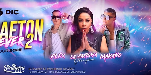 FLEX, LA FACTORIA DEMPHRA & MAKANO EN PROVIDENCE