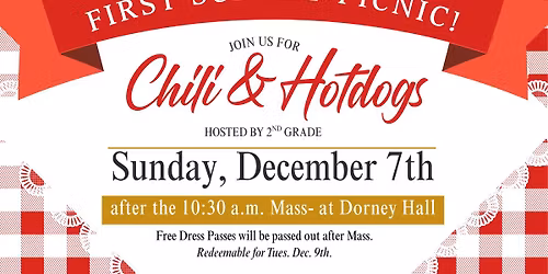 First Sunday Picnic - Hosted by 2nd Grade
