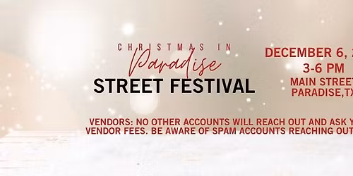 Christmas in Paradise 9th Annual Street Festival\ud83c\udf84