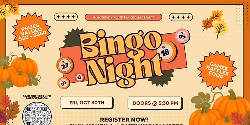 BINGO NIGHT - Gateway Hollister Youth Fundraiser