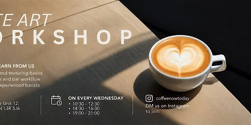 Home Barista & Latte Art Workshop - Sep 2026