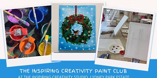 CHRISTMAS WREATH PAINT CLUB