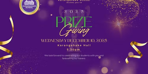 Karangahake School 2025 Prize Giving