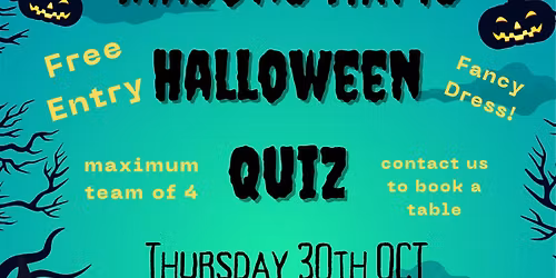 Monthly Pub Quiz - Halloween Special!