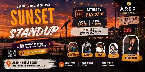 Sunset Standup - Outdoor Comedy at Arepi