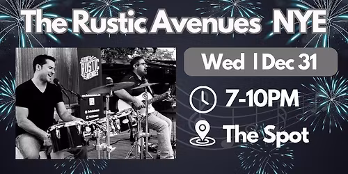 \ud83c\udfb6 The Rustic Avenues \u2013 LIVE @ The Spot