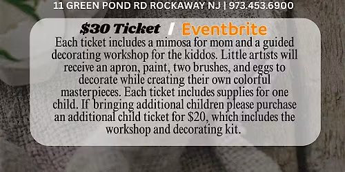 Mommy & Me [ or Daddy] Egg Decorating Workshop