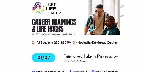 Career Trainings & LIFE Hacks: Interview Like a Pro (In-Person)