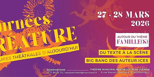 JOURN\u00c9ES CR\u00c9ATURE 2026