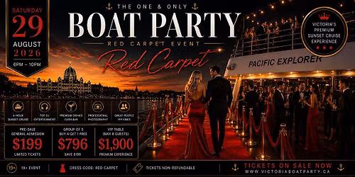 Victoria Boat Party : Red Carpet !