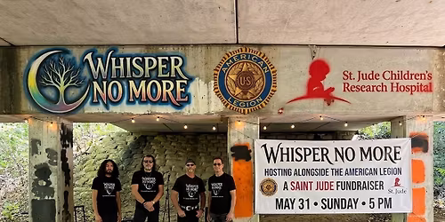 Live music, Whisper No More Saint Judes fundraiser