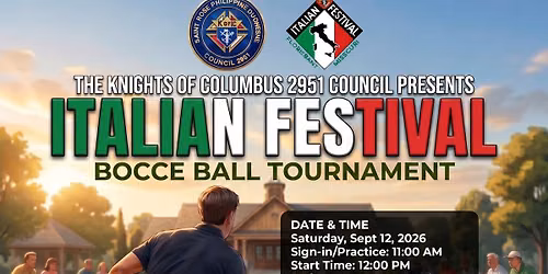 Bocce Ball Tournament