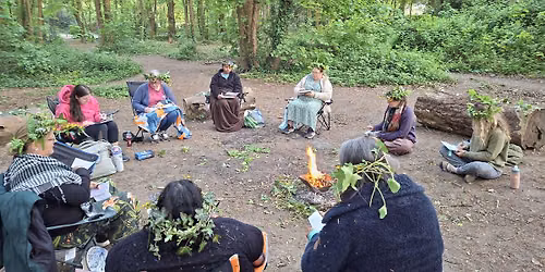 Women in the Woods - Women's Full Moon Circle by the fire
