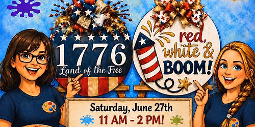 DOOR HANGER PAINTING WORKSHOP (Summer\/Patriotic\/Welcome Theme)