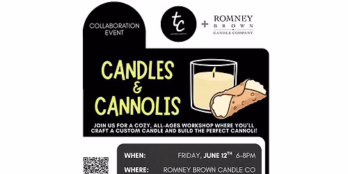 Candles & Cannolis Night June 12th | Things to Do in Illinois