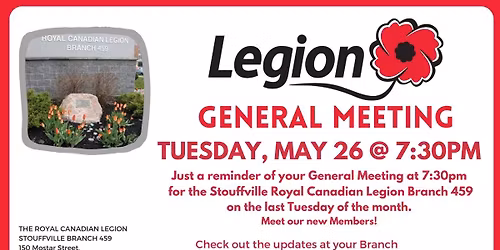 General Meeting - Attention LEGION MEMBERS