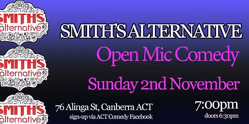 Smith's Open Mic Comedy November
