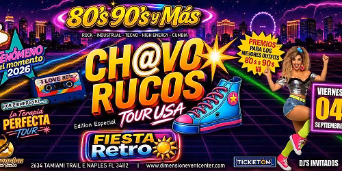 \ud83c\udf89 CH@VO RUCOS TOUR USA \u2013 FIESTA RETRO \ud83c\udf89