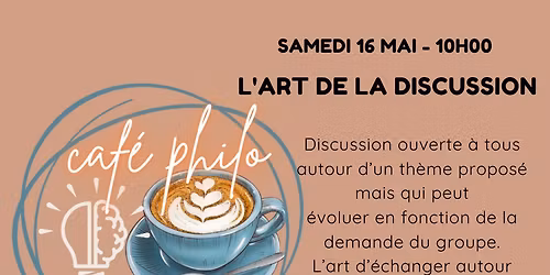 Caf\u00e9 philo : l'art de la discussion 