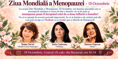 Intalnire interactiva pe tema Menopauzei - 3 perspective revelatoare