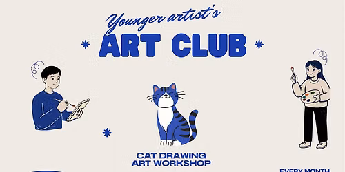 Youngers Art Club with Cats!