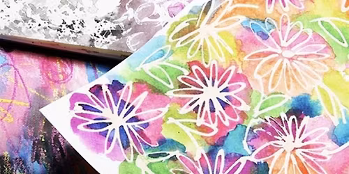 (Aged 7-11) Home Ed Creative Session - Morning- Wax resist painting