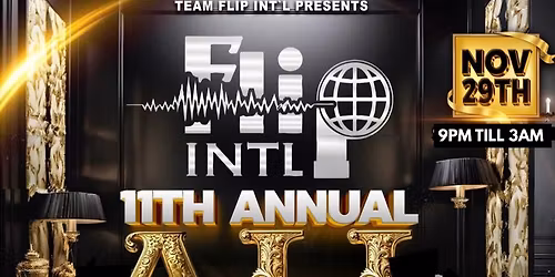 Flip Int'l 11th Annual All Black Attire
