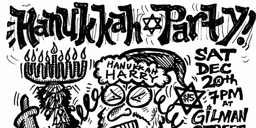 Gilman Hanukkah Party with Jewdriver, BJE, Violent Coercion, Hammerbombs, & Sterile Eyes!
