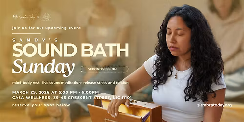 Community Sound Bath ~ Ba\u00f1o De Sonido
